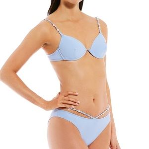 Gianni Bini x Venita Aspen Beaded Pearl Underwire Bralette Swim outfit
